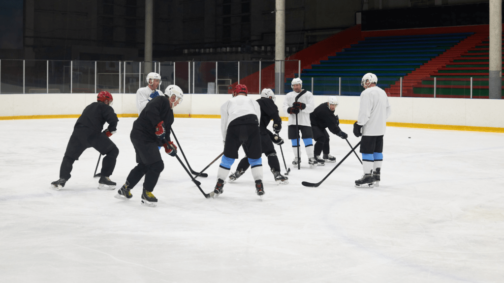 Training on Ice Hockey 