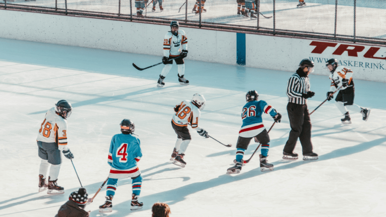 Playing Ice Hockey