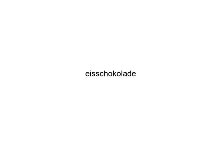 eisschokolade