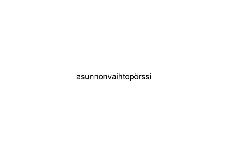 asunnonvaihtoprssi