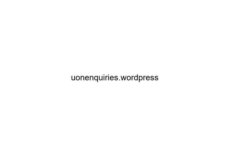 uonenquiries wordpress