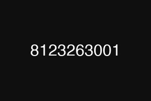 8123263001